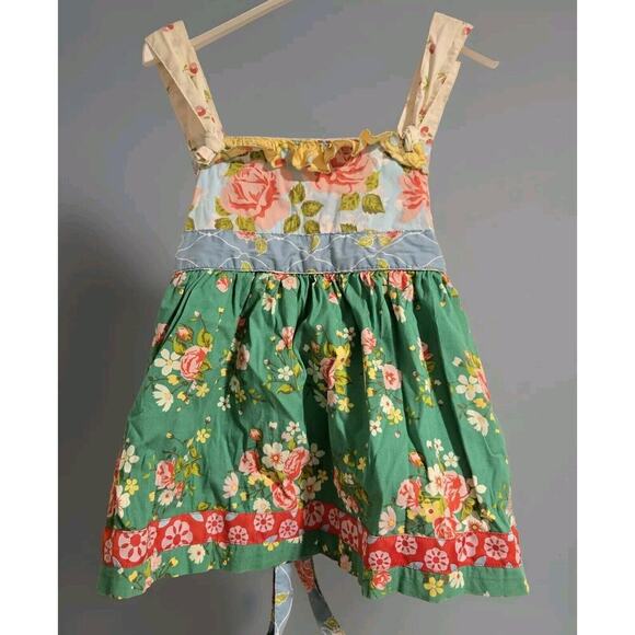 Matilda Jane Strawberry Fields Knot Top Tunic Size 4 Floral‎ Colorful Fun - Picture 1 of 6